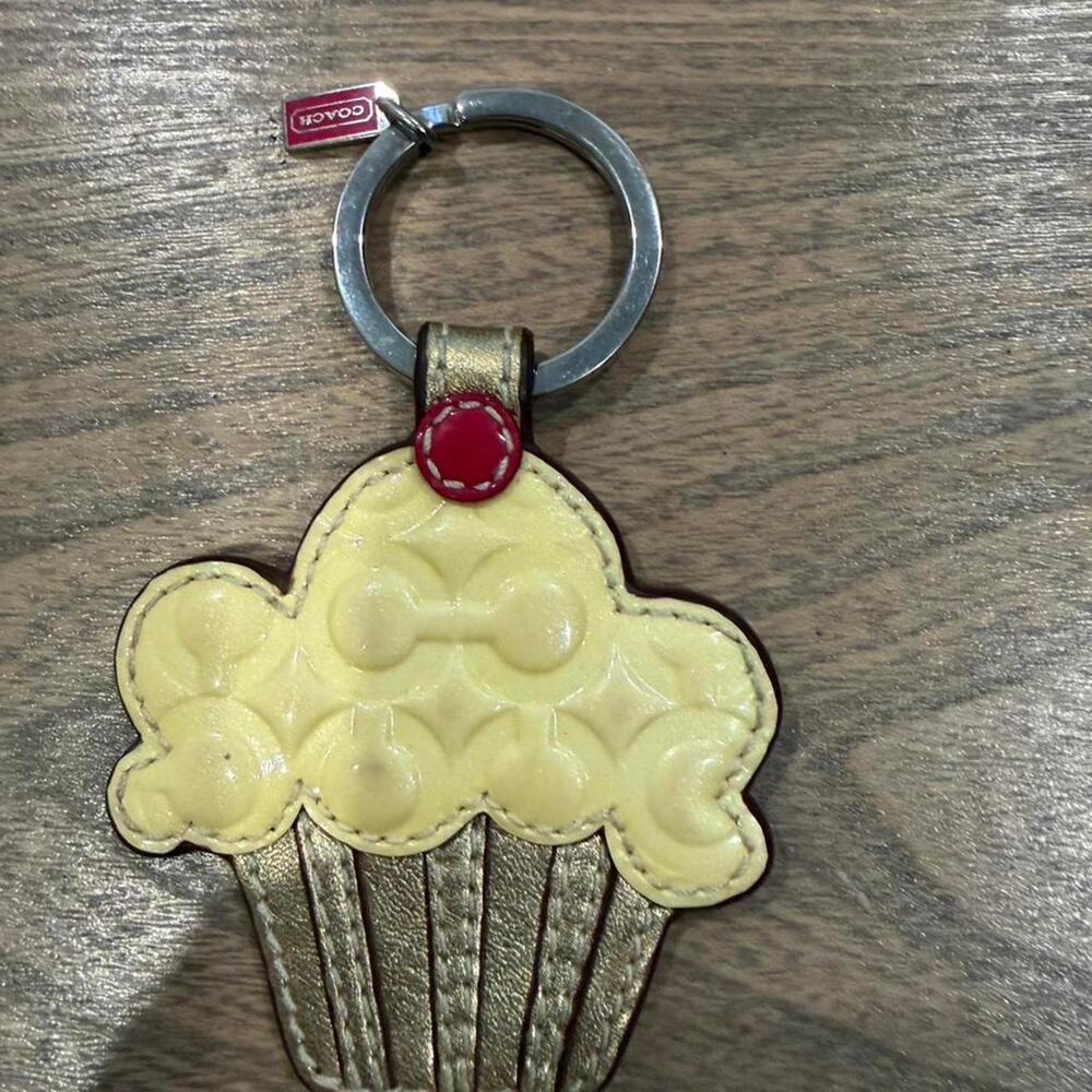 Rare Coach Yellow Cupcake Keychain